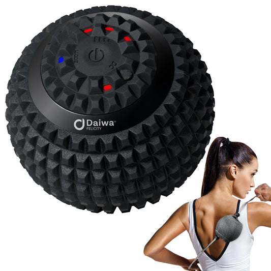電動 マッサージボール 筋膜リリース アシストカバー付き バイブレーションボール・振動ボール IP65防水